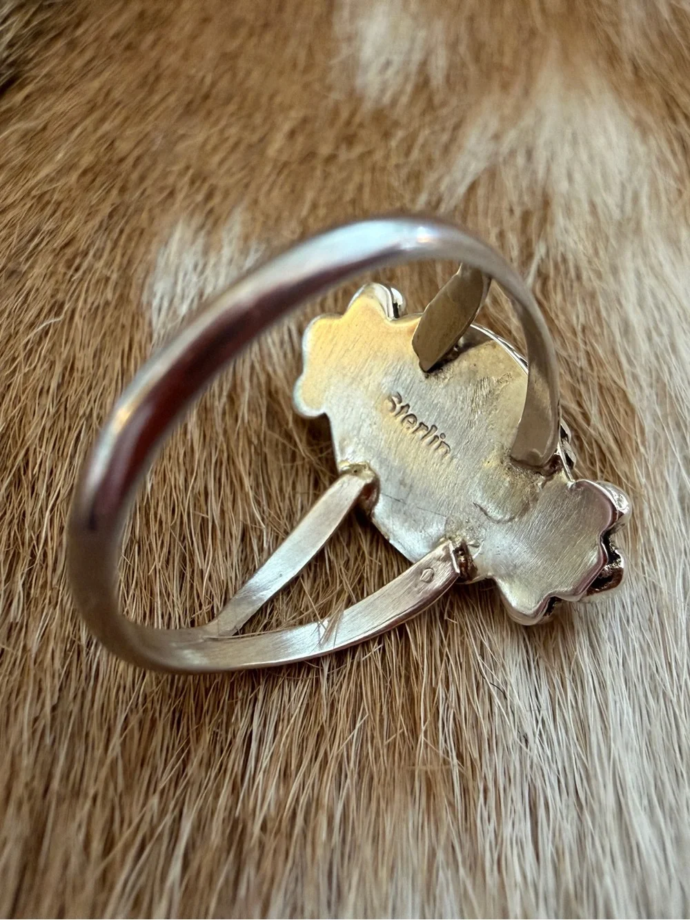 ❤️ Navajo Purple Spiny Oyster Sterling Silver Native American Size 7 Ring - Picture 7 of 15